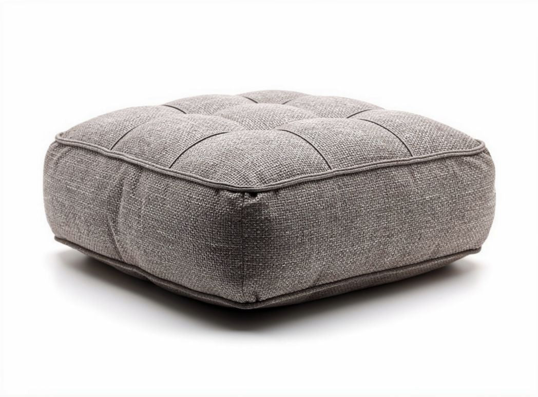 Square gray cushion 40 x 40 x 10cm for home seating and decor
